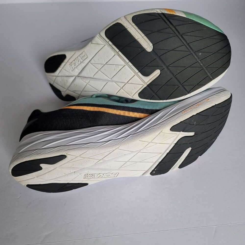 Hoka Unisex Rocket X Eggshell Blue-Black Running Shoes. Size Men 11.5/Women 12.5 - Picture 9 of 10